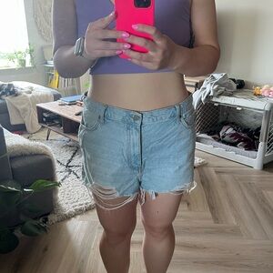 Girlfriend high rise shorts